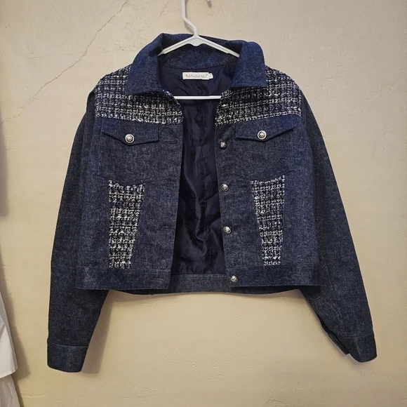 Macy McCoy Denim Tweed Jacket - Picture 3 of 12